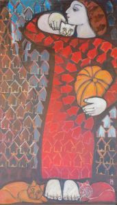 Pumpkin Purrs (130cm x 75cm)